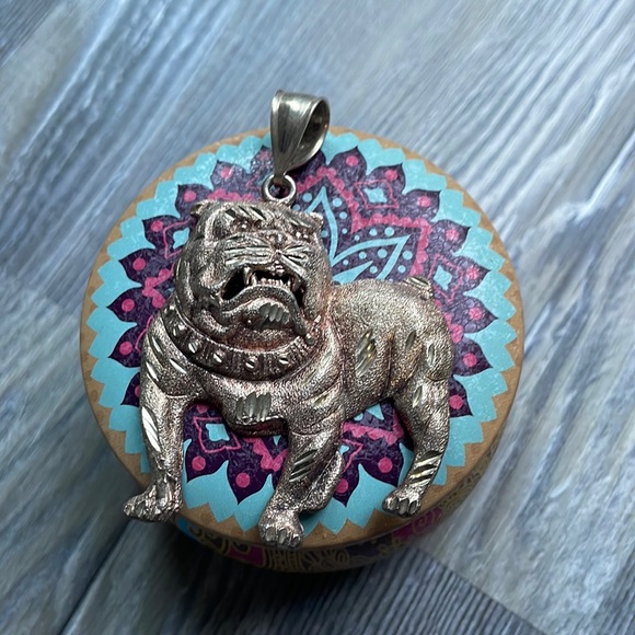Unbrand Other - Large 925 Sterling Silver Bulldog Pendant- no chain
